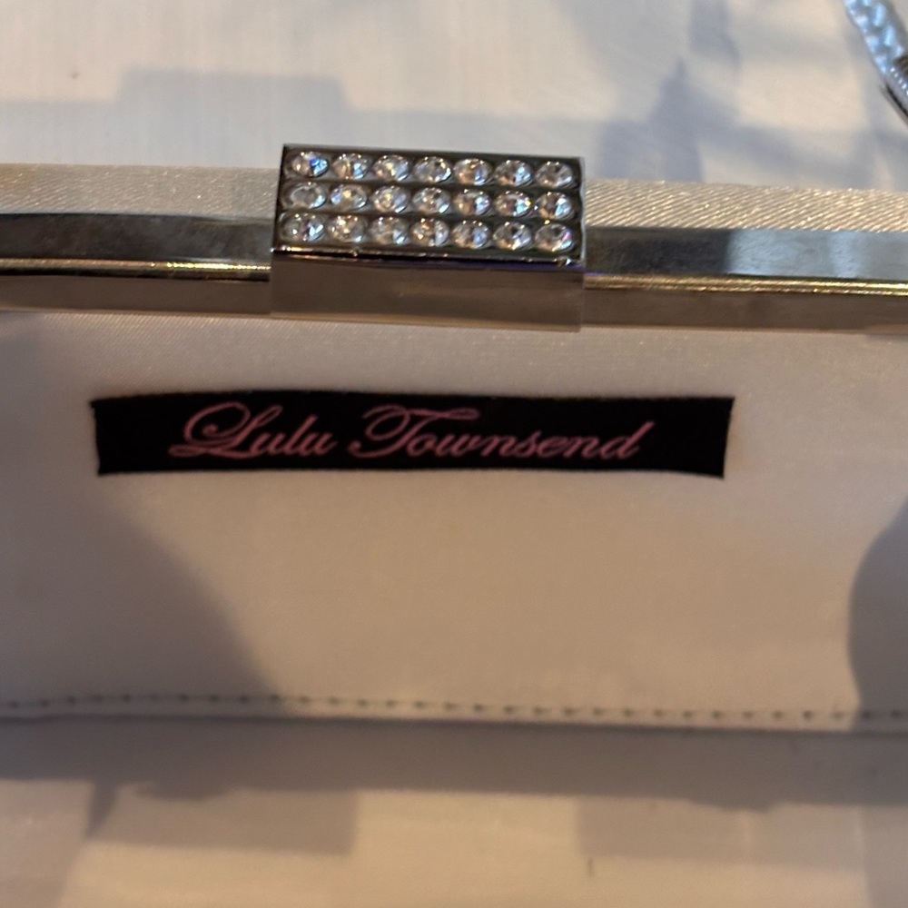 Lulu Townsend Silver Evening Clutch - Picture 5 of 6